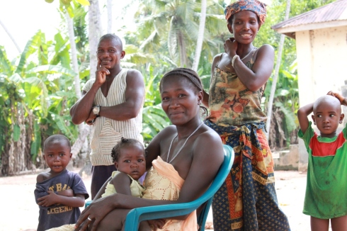 A family from Kambia, Sierra Leone
